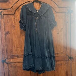 Vintage Blue Denim Dress 2X Anthropology